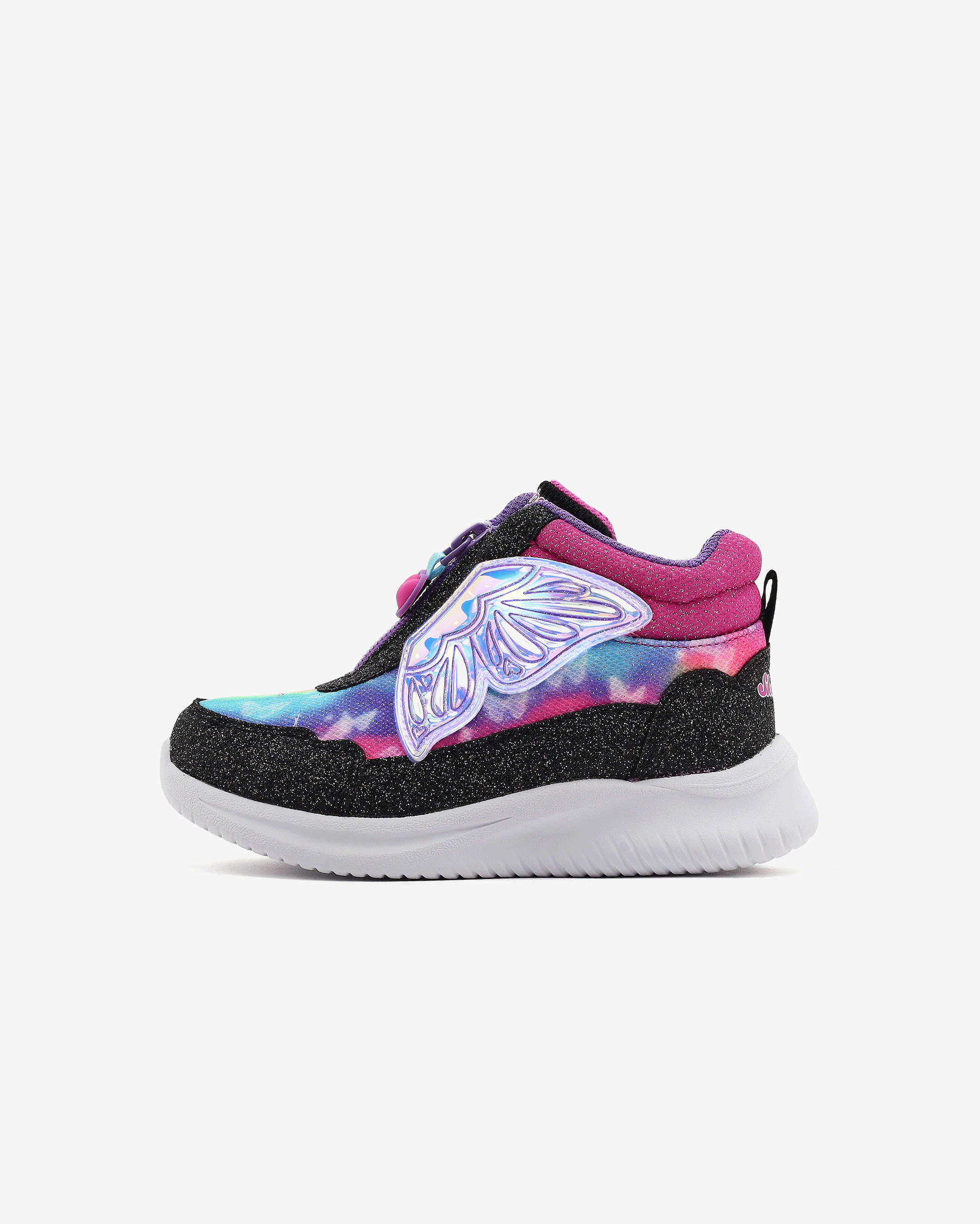 Skechers Jumpsters Küçük Kız Çocuk Siyah Işıklı Bot 303469N BKHP